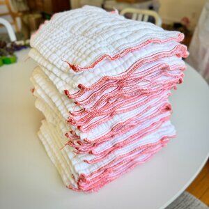 Orange Edge Newborn Prefold Clotheez Diapers (3 Dozen, Green Mountain Diapers)